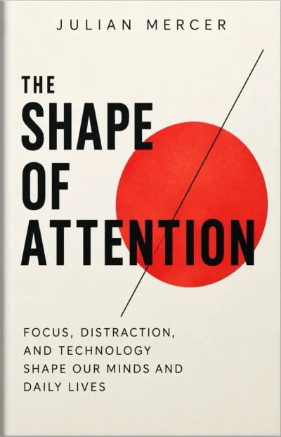 The shape of attension book cover